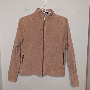 QINGHEZHIXIU light brown corduroy jacket size XL